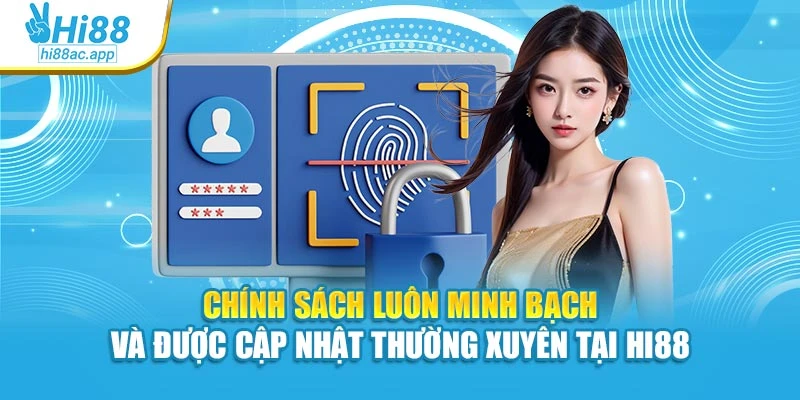 Chính sách luôn minh bạch và được cập nhật thường xuyên tại Hi88
